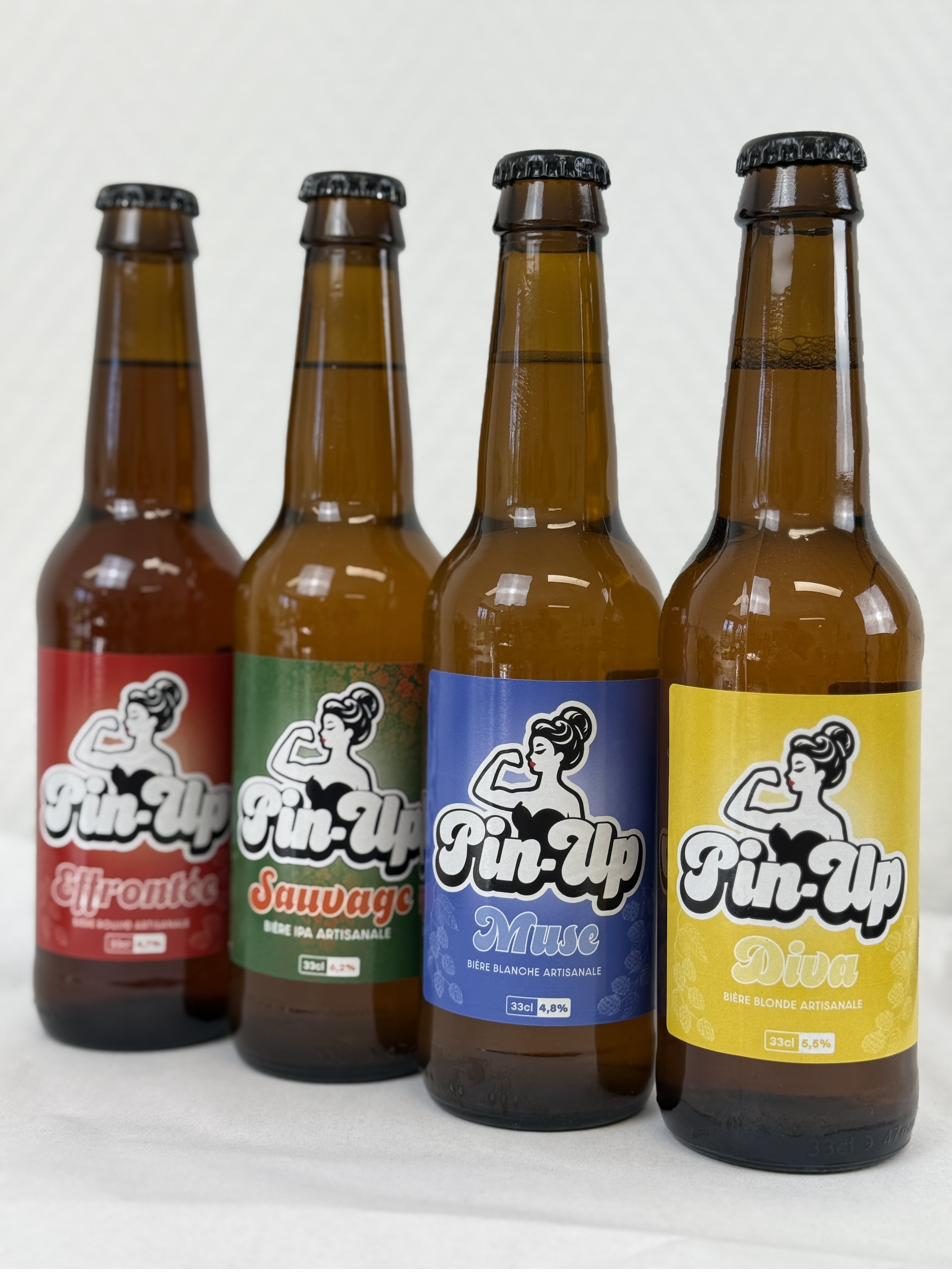 Les quatre bières Pin-Up en 33 cl
